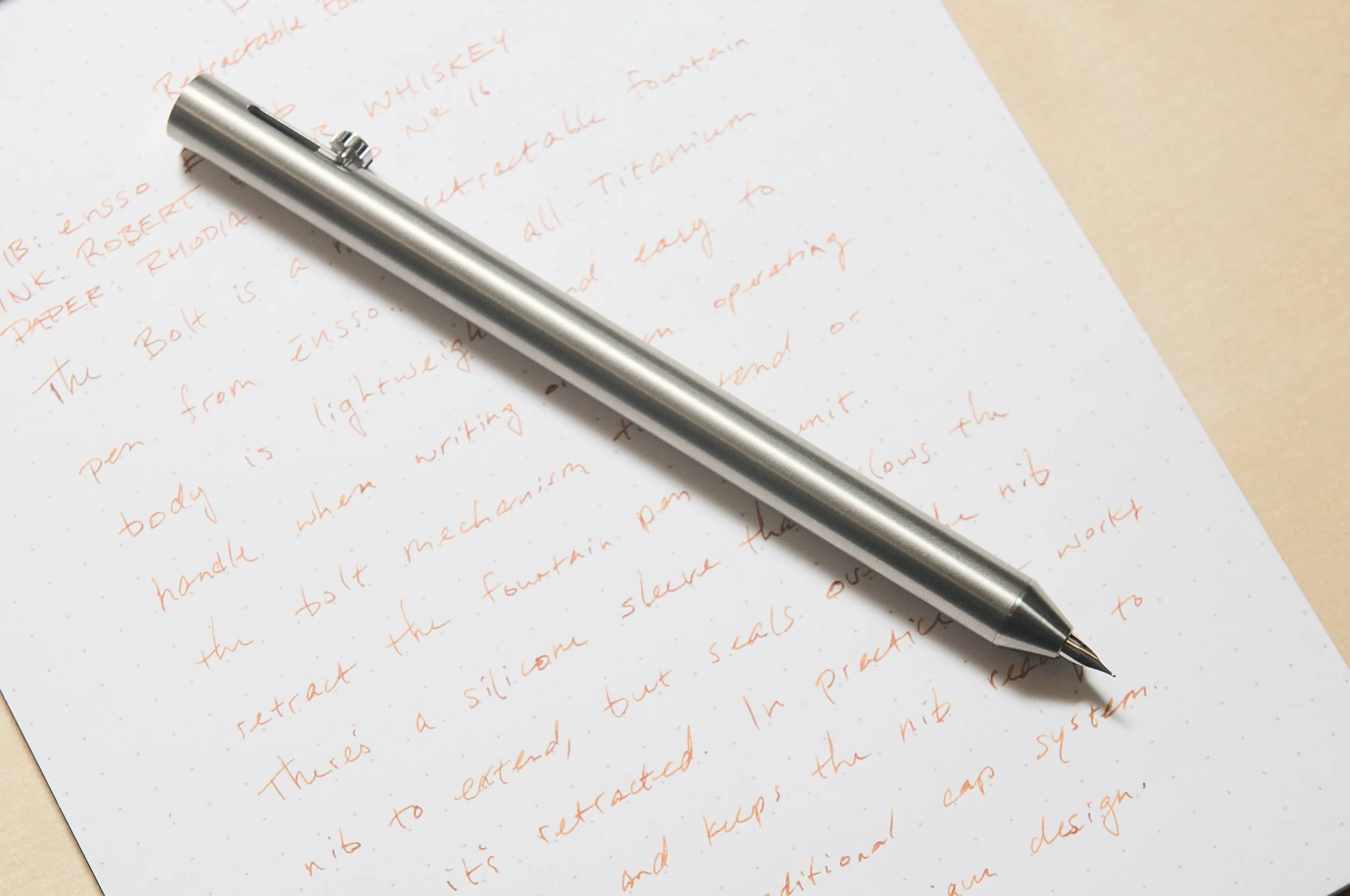 ensso Bolt Fountain Pen Review — The Pen Addict